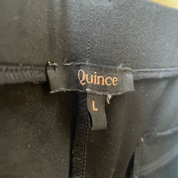Quince Ultra-Stretch Ponte Straight Leg
Pants in Black w/ 32” inseam - Picture 5 of 6